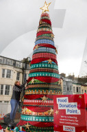 Launch of the Alternative Trafalgar Square Christmas Tree in London, UK.
