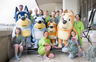 Press photocall for Bluey's Big Play launches at Southbank Centre, London, UK.