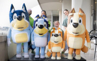 Press photocall for Bluey's Big Play launches at Southbank Centre, London, UK.