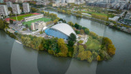 SPORT - Olympia 2024 Paris: Luftaufnahmen des Olympischen Dorfes Paris 2024 in Saint-Denis