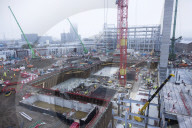 Jeremy Hunt UK Chancellor of the Exchequer visits Microsoft's West London Data Centre construction site 