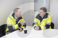 Jeremy Hunt UK Chancellor of the Exchequer visits Microsoft's West London Data Centre construction site 