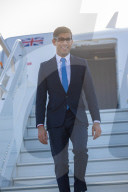 The Prime Minister Rishi Sunak arrives in Dubai for COP28