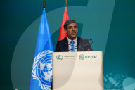 The Prime Minister Rishi Sunak holds a press conference at COP28