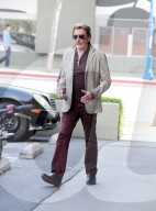 Johnny Hallyday heads back to his car in West Hollywood