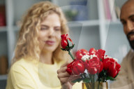 Lego bouquet of roses set just for grown ups
