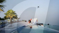 Daredevils's leap from world's highest infinity pool