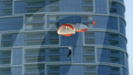 Daredevils's leap from world's highest infinity pool