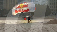 Daredevils's leap from world's highest infinity pool