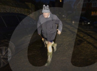 Boris Johnson ahead of Covid Inquiry appearance in Wallingford, UK.