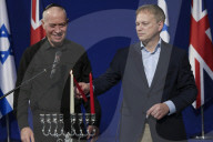Defence Secretary Grant Shapps with Minister Gallant, the Israeli Defence Minister.