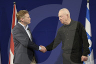 Defence Secretary Grant Shapps with Minister Gallant, the Israeli Defence Minister.