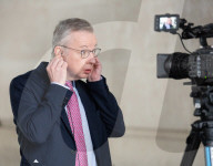 Guests arrive for Sunday with Laura Kuenssberg at the BBC, Broadcasting House, London, UK.