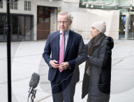 Guests arrive for Sunday with Laura Kuenssberg at the BBC, Broadcasting House, London, UK.