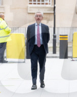 Guests arrive for Sunday with Laura Kuenssberg at the BBC, Broadcasting House, London, UK.