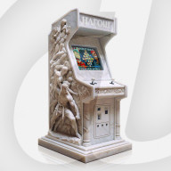 Iconic arcade game cabinets become works of Renaissance-style art