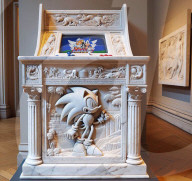 Iconic arcade game cabinets become works of Renaissance-style art