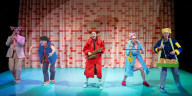World premiere of Red Riding Hood and the Big Bad Pig at JW3, Finchley Road, London, UK. 