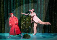 World premiere of Red Riding Hood and the Big Bad Pig at JW3, Finchley Road, London, UK. 