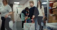 Kate Middleton and kids help prepare Christmas gift bags for families on the poverty line