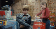 Kate Middleton and kids help prepare Christmas gift bags for families on the poverty line