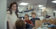 Kate Middleton and kids help prepare Christmas gift bags for families on the poverty line