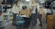 Kate Middleton and kids help prepare Christmas gift bags for families on the poverty line