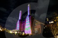 Bigger Christmas Trees by David Hockney in London, UK.