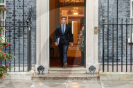 Prime Minister Rishi Sunak departs No10 Prime Ministers Questions in the House of Commons