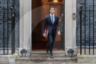 Prime Minister Rishi Sunak departs No10 Prime Ministers Questions in the House of Commons