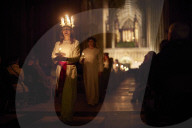 London Nordic Choir performing in the annual Santa Lucia: Festival of Light service in York 