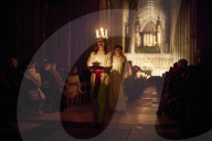 London Nordic Choir performing in the annual Santa Lucia: Festival of Light service in York 
