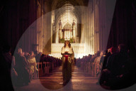 London Nordic Choir performing in the annual Santa Lucia: Festival of Light service in York 