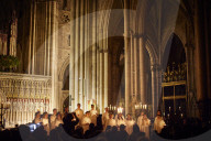 London Nordic Choir performing in the annual Santa Lucia: Festival of Light service in York 