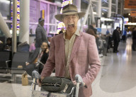Nigel Farage returns to UK in London, UK.