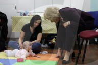 Health Minister Andrea Leadsom visits Dunstable South Children's Centre