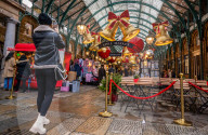 Christmas shoppers London’s West End.
