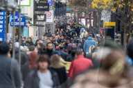 Christmas shoppers London’s West End.