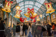 Christmas shoppers London’s West End.