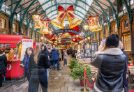 Christmas shoppers London’s West End.