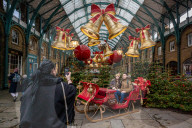 Christmas shoppers London’s West End.