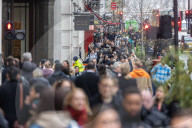 Christmas shoppers London’s West End.