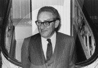 Henry Kissinger at the Grosvenor Park Hotel, London, UK.