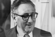 Henry Kissinger at the Grosvenor Park Hotel, London, UK.