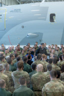 The Prime Minister Rishi Sunak visits RAF Lossiemouth