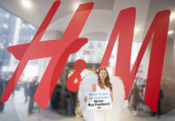 PETA Protest outside H&M, 224 Regent Street, London, UK.