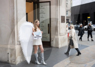 PETA Protest outside H&M, 224 Regent Street, London, UK.