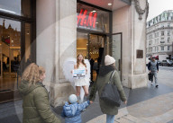 PETA Protest outside H&M, 224 Regent Street, London, UK.