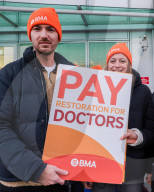 Junior Doctors Strike in London, UK.