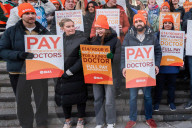 Junior Doctors Strike in London, UK.